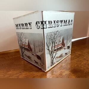 CORNING CURRIER & IVES COLLECTION GLASS ORNAMENT